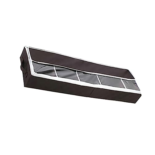 OKUMEYR 1Pc Compact Non Woven Shoes Organizer Storage Box with Compartments for Easy Identification for Dorm Rooms and Spaces Practical Shoe Storage