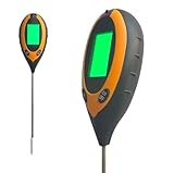 4-in-1 Digital Soil Tester – pH, Moisture, Temperature & Light Sensor for Gardens, Plants & Farms