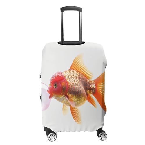Fish Blowing Bubble Gum Luggage Cover, Washable Elastic Suitcase Cover Protector Fit 18-32 Inch Luggage4