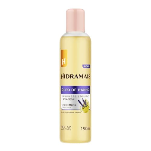Óleo de Banho Hidramais Lavanda - Sabonete Líquido Hidratante Intenso, Óleo Corporal Relaxante, Pele Aveludada, 190ml