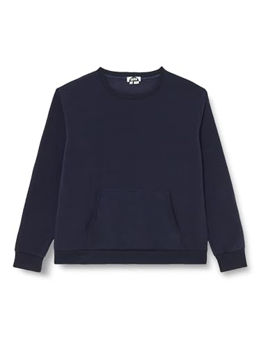 Sweat tricot homme marine col rond en polyester taille XXL Yuka Pull