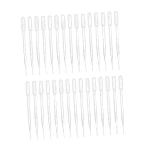 CIYODO 300pcs Pipette Plastic Pipettes Transparent Liquid Eye Dropper Plastic Laboratory Pipettes