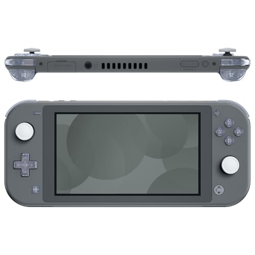 Image of eXtremeRate Clear Glacier Blue Replacement ABXY Home Capture Plus Minus Keys Dpad L R ZL ZR Trigger for Nintendo Switch Lite, Full Set Buttons Repair Kits with Tools for Nintendo Switch Lite