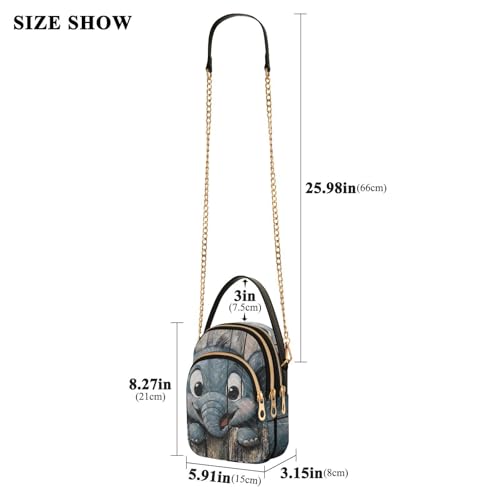 Cute Elephant Print Women‘s Shoulder Handbag Crossbody Purse Stylish Ladies Shoulder Bag Top Handle Satchel3