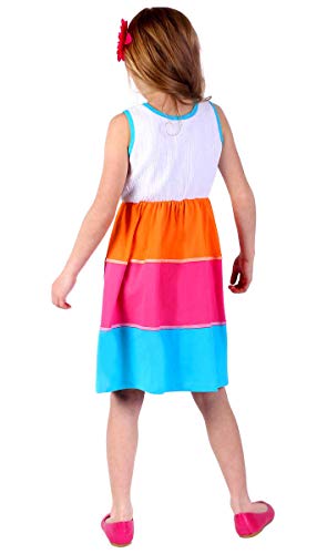 Girls Summer Floral Sun Dress2