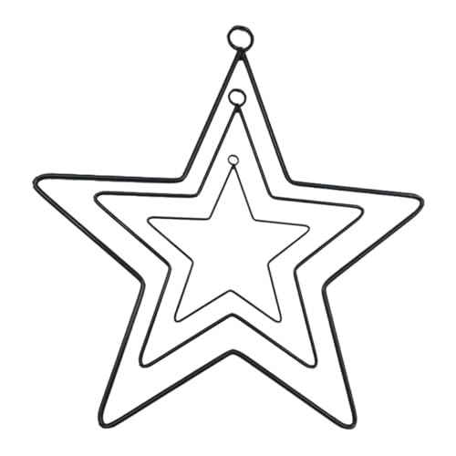 NOLITOY 3 Stück Teiliges DIY Eisen Traumfänger Kranzgestell Schwarz...