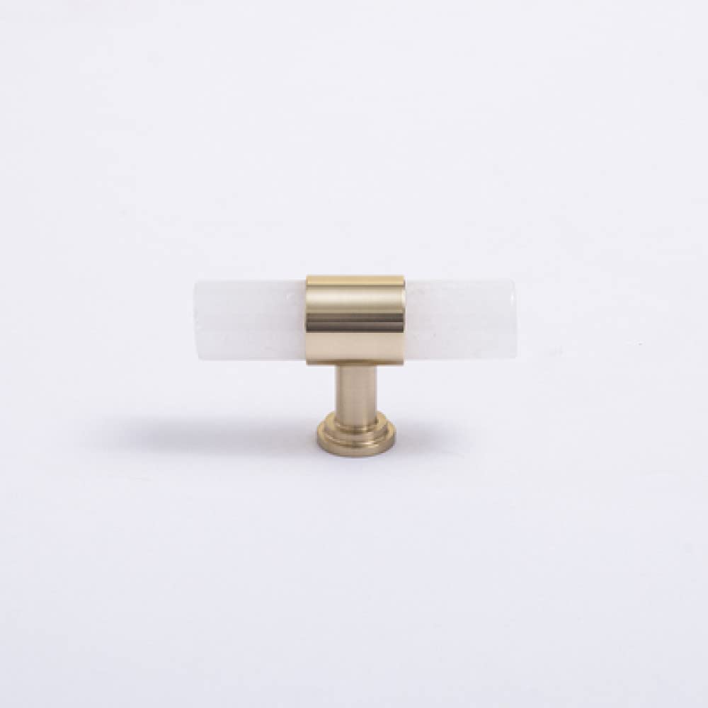 Bouton de commode en marbre et poignée de meuble de cuisine en laiton
