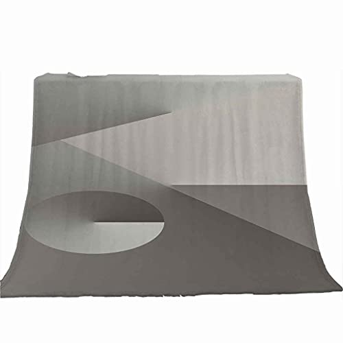 Couverture sofa 3D imprimé gris en flanelle douce et légère - 5