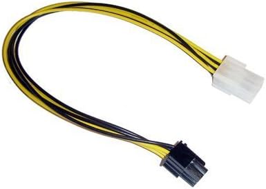 Sonero Adaptare X-35118 20cm Graphics Card Power Cable, 8-Pin PCIe Socket to 2 x 8-Pin Black Socket (6 + 2)