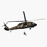 Army DUSTOFF Blackhawk Hoist Medevac Helicopter Medical Evacuation Military 5" Vinyl Decal Bumper Sticker