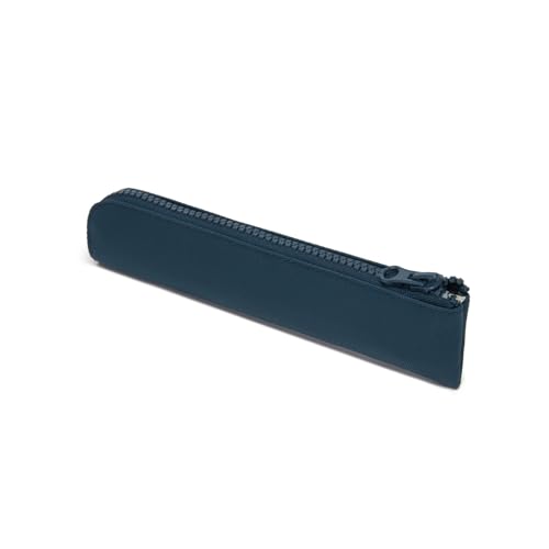 Image of Slim Pencil Case Small Pencil Pouch Pen Case (Royal blue /OF)