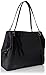 Calvin Klein Reyna Novelty Large Triple Compartment Shoulder Bag, Black/Silver