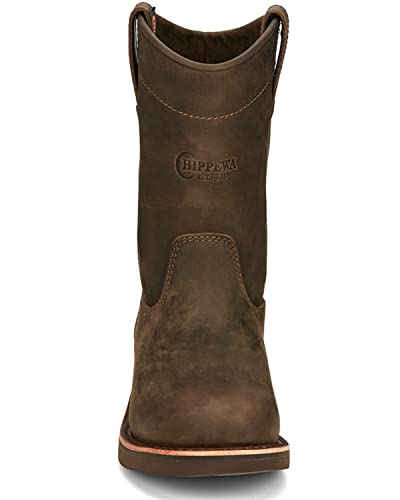 Chippewa Men's Classic 2.0 10" Pull-On Work Boot - Slip-Resistant, Durable Leather Men's Work Boots4