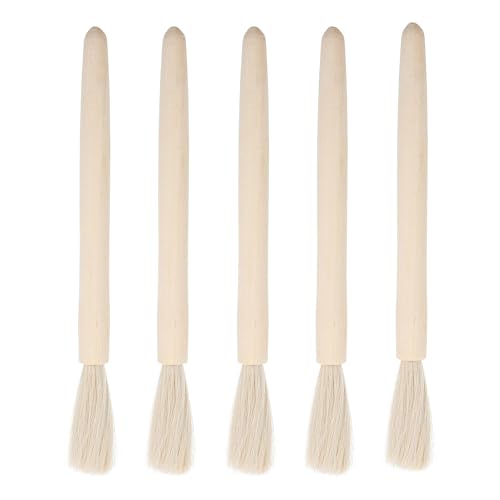 Cepillo de laboratorio que limpia sin rayar, kit de madera y lana suave de 5 unidades