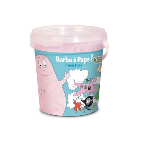 Barbe à papa vanille pour anniversaires et goûters d'enfants - Pots FIZZY 40g Lot de 4