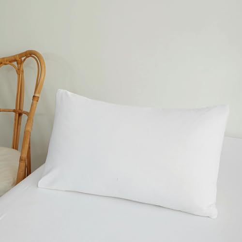 Confis 枕カバー まくらカバー 45×65cm ピローケース 北欧 無地 洗える 抗菌 防臭 おしゃれ シンプル 可愛い ホワイト