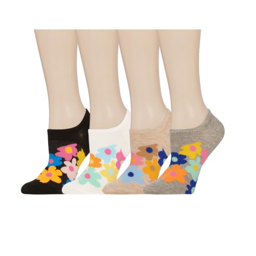 Image of Benefeet Sox Cute No Show Socks for Women Girls Fun Patterned Cotton Low Cut Liner Socks for Loafers Flats