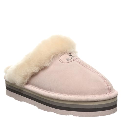 Image of BEARPAW Women's Retro Loki Slippers | Cozy Indoor & Outdoor Shoes, Warm Wool Blend Lining, Lightweight EVA Outsole, Indoor & Outdoor Comfort