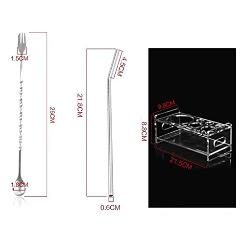 Set de Coctelera Profesional con 12 Piezas Acero Inoxidable miniatura 2