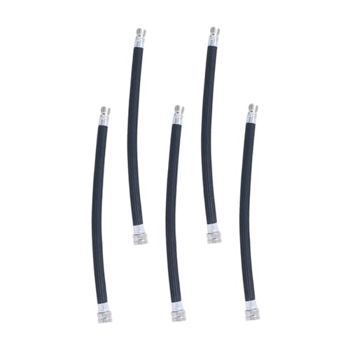 TOKIDNY 5個 自転車エアポンプ延長ホース 環境 素材採用 柔軟クリップ付き 取り付け簡単 バイク空気入れ補助用品 通勤 サイクリング向け