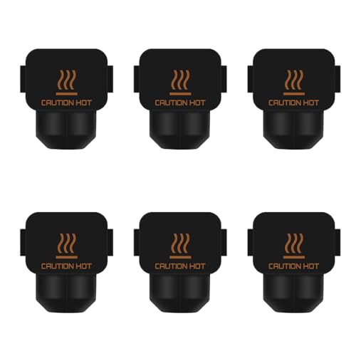 Hsthe Sea 6PCS High Temperature Extruder Heating Block Silicone Cover for 3D-Printer Bambu Lab A1/A1 Mini 3D Printer Acc