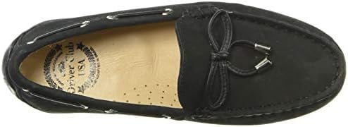 Driver Club USA Unisex Leather Made in Brazil Nantucket 2.0 Tiebow Driver Loafer, Black Nubuck, 1 M US Little Kid | Image 4