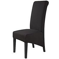 Stretch Stoelhoes Eetstoelhoezen XL Stoelhoezen voor Eetkamerstoel Verwijderbare Wasbare Stoelhoezen voor thuis, restaurant, hotel Decor (6 Stuks, Bruin)-XL