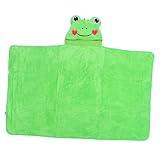 BESPORTBLE Cape de Bain Garçon et Filles en Corail Doux 115X70 CM Serviette à Capuche Mo...
