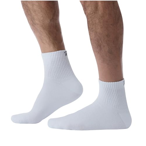 Pierre Henry Sports Mens Ankle Socks | Mens White Socks, 100% cotton socks for Men | US Mens Shoe 7-112