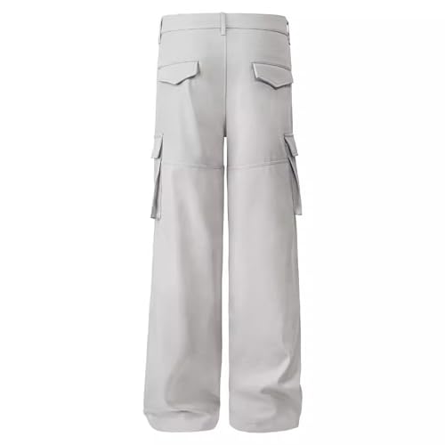 XYXIONGMAO Men's Loose Streetwear Black Function Techwear Casual Multi-Pocket Hip Hop Cargo Pants Overalls Joggers Sweatpants3