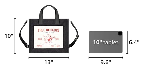 Bolso Tote de mujer True Religion con correa ajustable miniatura 3