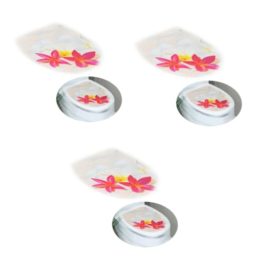 Decoración de baño Ciieeo con calcomanías modernas de tres piezas 8