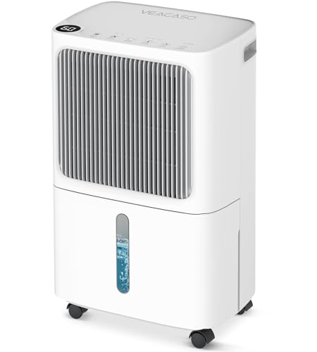 Image of VEAGASO 34 Pint /D, 2500 Sq.Ft Dehumidifier for Basement with Drain Hose