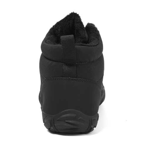 Image of HiGropcore Barefoot Snow Boots for Women Men, Warm Fur Lined Water Repellent Winter Barefoot Shoes, Wide Toe Box Lightweight Outdoor Ankle Boots
