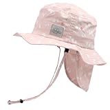 [and edge.] キッズ ベビー 子供用 帽子 男の子 女の子 綿100％ 日除け付き あご紐付き コットンハット UVカット 濃色100% 淡色99.8%以上 56cm,バタフライ