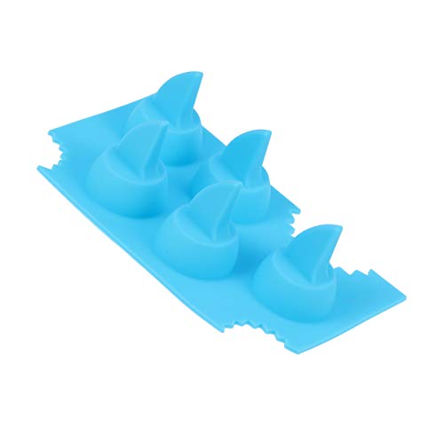 Molde de silicona para cubitos de hielo con forma de aleta de tiburón miniatura 3