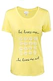  Sportalm Kitzbühel Damen Cordi T-Shirt, Gelb (Daisy Yellow 063), 42