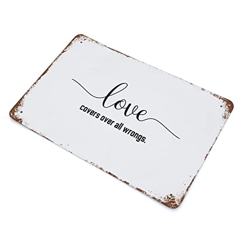 Panneau en aluminium avec message d'encouragement et d'amour - 3