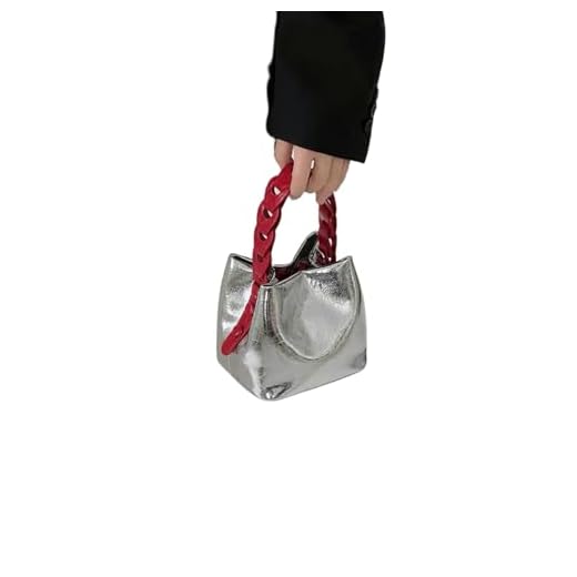 Gyios Borse Borsa Intrecciata con A Tracolla Singola Sacca Inclinata Morbida in Pelle Casual-Argento di Cera D'olio