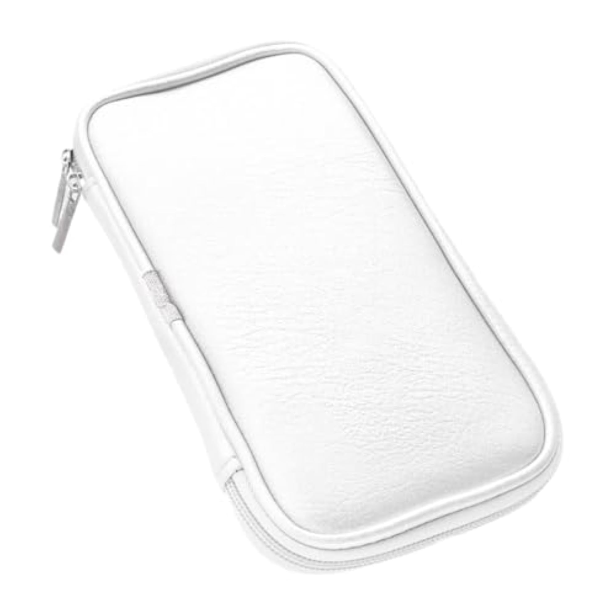 Professional Makeup Brushes Organizer Bag for Women, White