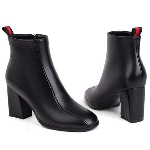 Bottines confortables talons épais pour femme marche sans douleur