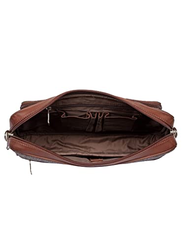 ZOUK Printed Unisex laptop messenger bag for work