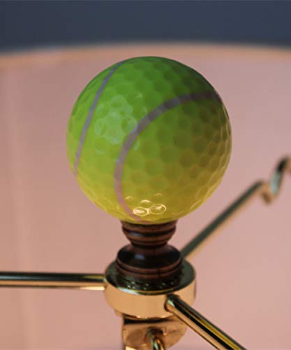 Image of Home Concept Tennis Ball Lamp Finial, Yellow, 2.25 inch h