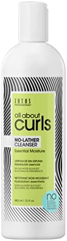 All About Curls No-Lather Cleanser Shampoo | Essential Moisture | Gentle Cleansing | Suds-Free | All Curly Hair Types | 15 Fl Oz