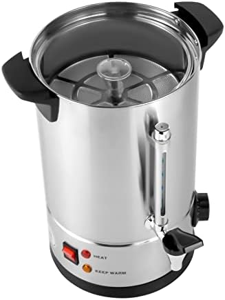 Commercial-Grade 50-Cup Coffee Urn & Hot Water Dispenser - 5L Percolator with Adjustable Temperature Control - Perfect for Coffee, Tea, Hot Chocolate & Catering Events