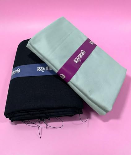 Image of Raymond Makers Men's Shirt & Trouser Fabric Combo with Premium Gift Box | Solid Shirt Fabric with Formal Trouser Fabric | Unstitched Dress Material for Office & Formal Wear