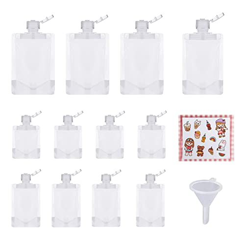 Portable Travel Size Refillable Empty Squeeze Pouch Cover