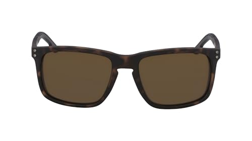 Columbia Men's Holston Ridge Rectangular Polarized Sunglasses, Matte Tort/Brown Polarized, 58 mm