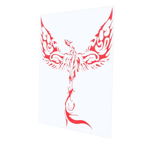 HAPINARY Bildekorationsklistermärke Bilklistermärke Dekaler För Bilar Vinylbildekal Klistermärke För Bil Bilkroppsdekal Dekoration För Bil Biltillbehör Huva Fågel Klistermärke Red Pvc