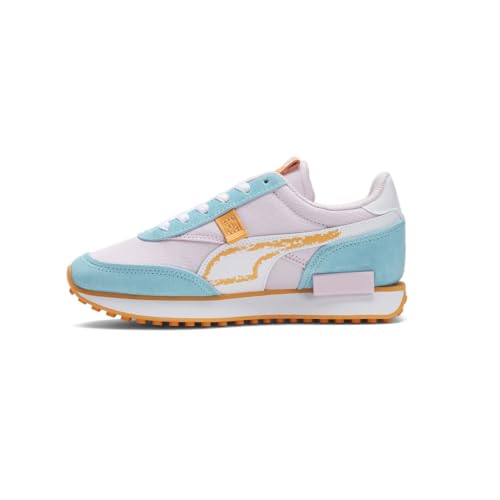 PUMA Kids Girls Future Rider Spring Sketchbook Lace Up Sneakers Shoes Casual - Blue, Pink - Size 6 M3